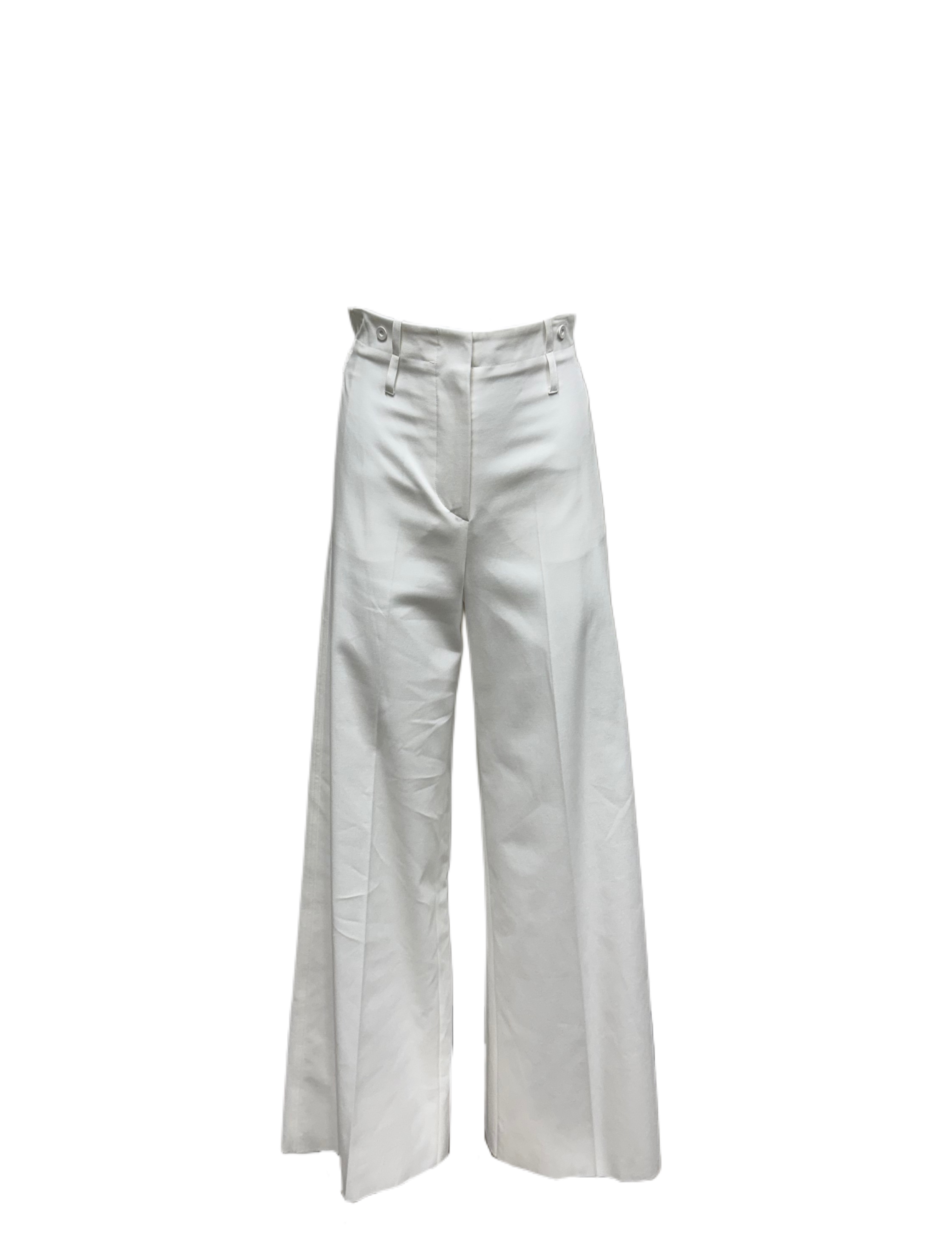 パンツ MAX MARA Women Straight Pants 2516131012600 002 White Max Mara Women's White Yang Straight Leg Pants Size 2 NWT | eBay